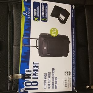 18 inch upright suitcase